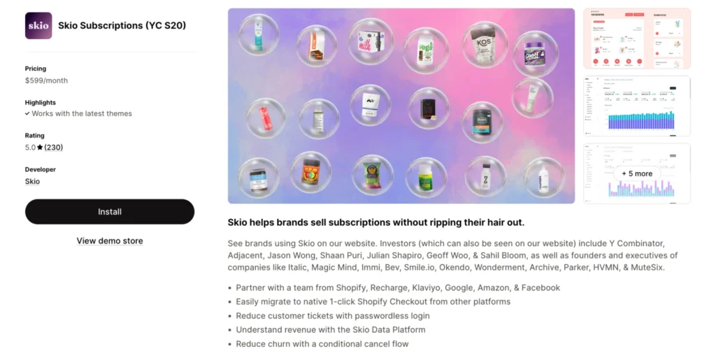 Skio Subscriptions: Subscription UX & conversion-focused